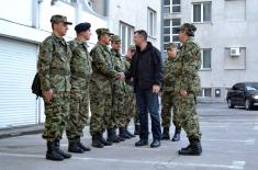 Minister of Defence meets representatives of the Army in Nis