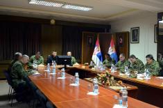 Minister of Defence meets representatives of the Army in Nis