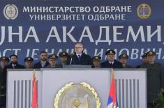 Minister Vučević Attends Military Celebration of Military Academy Day