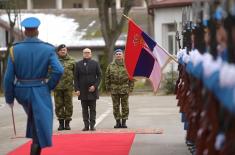 Minister Vučević visits Serbian Armed Forces Guard