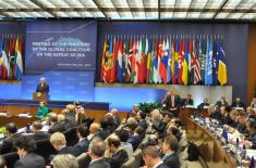 Defence Minister at the meeting of the Global Coalition against ISIL