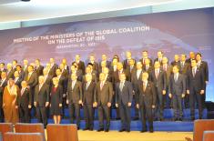 Defence Minister at the meeting of the Global Coalition against ISIL