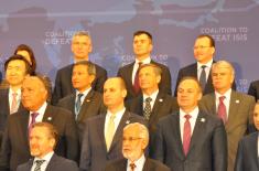 Defence Minister at the meeting of the Global Coalition against ISIL