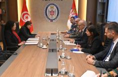Састанак министра Вучевића са амбасадорком Туниса Амари