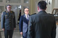 Minister Vučević attends Military Intelligence Agency’s annual performance review meeting