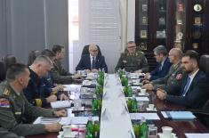 Minister Vučević attends Military Intelligence Agency’s annual performance review meeting