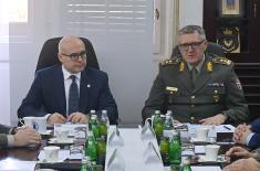 Minister Vučević attends Military Intelligence Agency’s annual performance review meeting