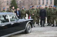 Minister Vučević visits Serbian Armed Forces Guard