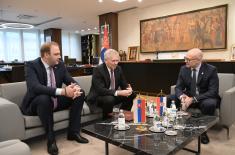 Састанак министра Вучевића са одлазећим амбасадором Словачке Росохом