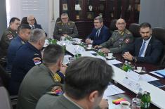 Minister Vučević attends Military Intelligence Agency’s annual performance review meeting