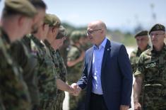 Minister Vučević Arrived at “South” Base