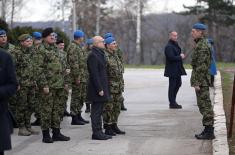 Minister Vučević visits Serbian Armed Forces Guard