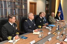 Minister Vučević meets with Commander of JFC Naples Admiral Munsch