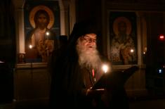 Minister Vučević attends Christmas liturgy in Kovilj Monastery
