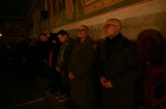 Minister Vučević attends Christmas liturgy in Kovilj Monastery