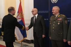 Meeting between Minister Vučević and JFC Naples Commander, Admiral Munsch