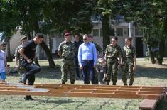 Minister Stefanović Visits Military Academy Cadets at Ada Ciganlija