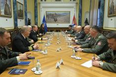 Meeting between Minister Vučević and JFC Naples Commander, Admiral Munsch
