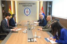 Minister Vučević meets with Ambassador of Kingdom of Spain Molina  