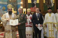 Minister Vučević and General Mojsilović attend military bishop handover ceremony