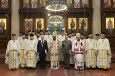 Minister Vučević and General Mojsilović attend military bishop handover ceremony