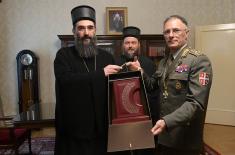 Minister Vučević and General Mojsilović attend military bishop handover ceremony