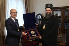 Minister Vučević and General Mojsilović attend military bishop handover ceremony