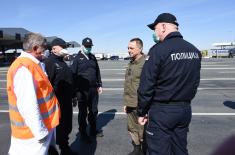 Minister Vulin at the Batrovci Border Crossing: The Serbian Armed Forces carry out all tasks in the state of emergency