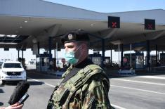 Minister Vulin at the Batrovci Border Crossing: The Serbian Armed Forces carry out all tasks in the state of emergency