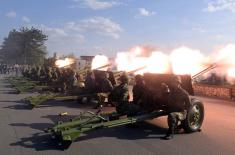 Gun Salute to Mark Serbian Armed Forces Day