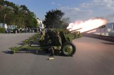 Gun Salute to Mark Serbian Armed Forces Day