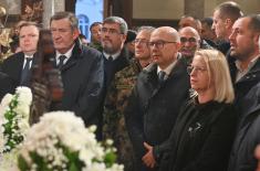 Ministar Vučević i general Mojsilović na liturgiji u banjalučkom Hramu Hrista Spasitelja