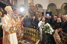 Minister Vučević and General Mojsilović attend liturgy in Church of Christ the Saviour in Banja Luka