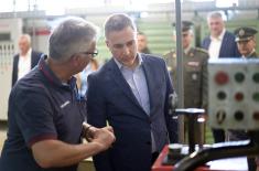 Ministar Stefanović obišao fabriku municije „Prvi partizan“ u Užicu 