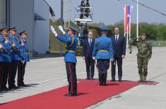 President Vučić Arrives at Demonstration of Capabilities of Serbian Armed Forces “Granite 2023”