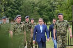 Minister Stefanović visits 250th Air Defence Missile Brigade