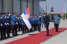 President Vučić Arrives at Demonstration of Capabilities of Serbian Armed Forces “Granite 2023”