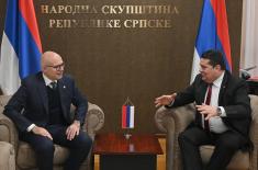Minister Vučević meets with Republika Srpska’s National Assembly Speaker Stevandić