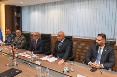 Meeting between Minister Vučević and Ambassador of Russian Federation