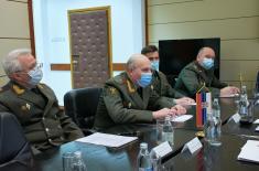 State Secretary Živković meets with Deputy Chief of the Main Directorate for Political-Military Affairs of the Russian Armed Forces General Miskovets