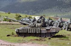 T-72MS tank action at Lightning Strike 2021 exercise