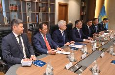 Minister Vučević meets with Minister of Foreign Affairs of Kazakhstan Nurtleu