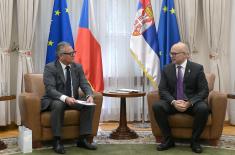 Meeting between Minister Vučević and Ambassador of Czech Republic