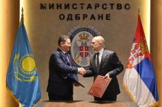 Minister Vučević meets with Minister of Foreign Affairs of Kazakhstan Nurtleu