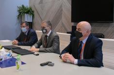Састанак министра Стефановића са министром одбрамбене индустрије Азербејџана генералом Кулијевим 