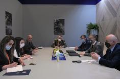 Minister Stefanović meets with Minister of Defence Industry of Azerbaijan General Guliyev