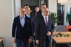Minister Vučević attends opening of restored Workers’ University building in Novi Sad