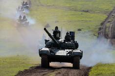 T-72MS tank action at Lightning Strike 2021 exercise