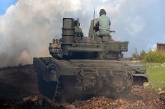 T-72MS tank action at Lightning Strike 2021 exercise