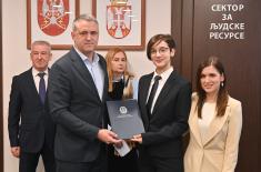 Awards presented to winners of “Momčilo Gavrić – a Little Hero of the Great War” writing competition